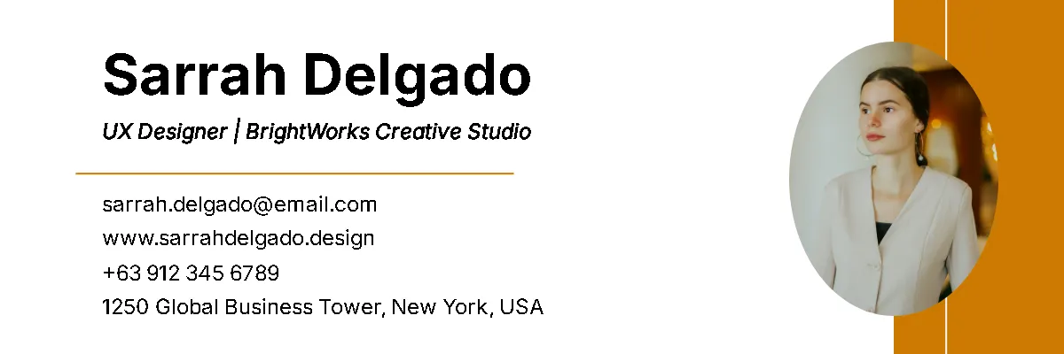 Free Employee Email Signature Template to Edit Online