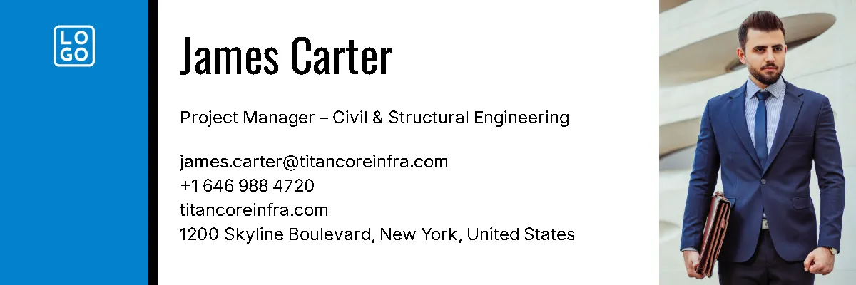 Free Corporate Email Signature Template to Edit Online