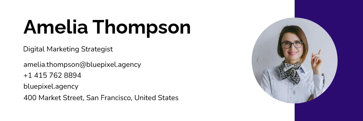 Clear Email Signature Template