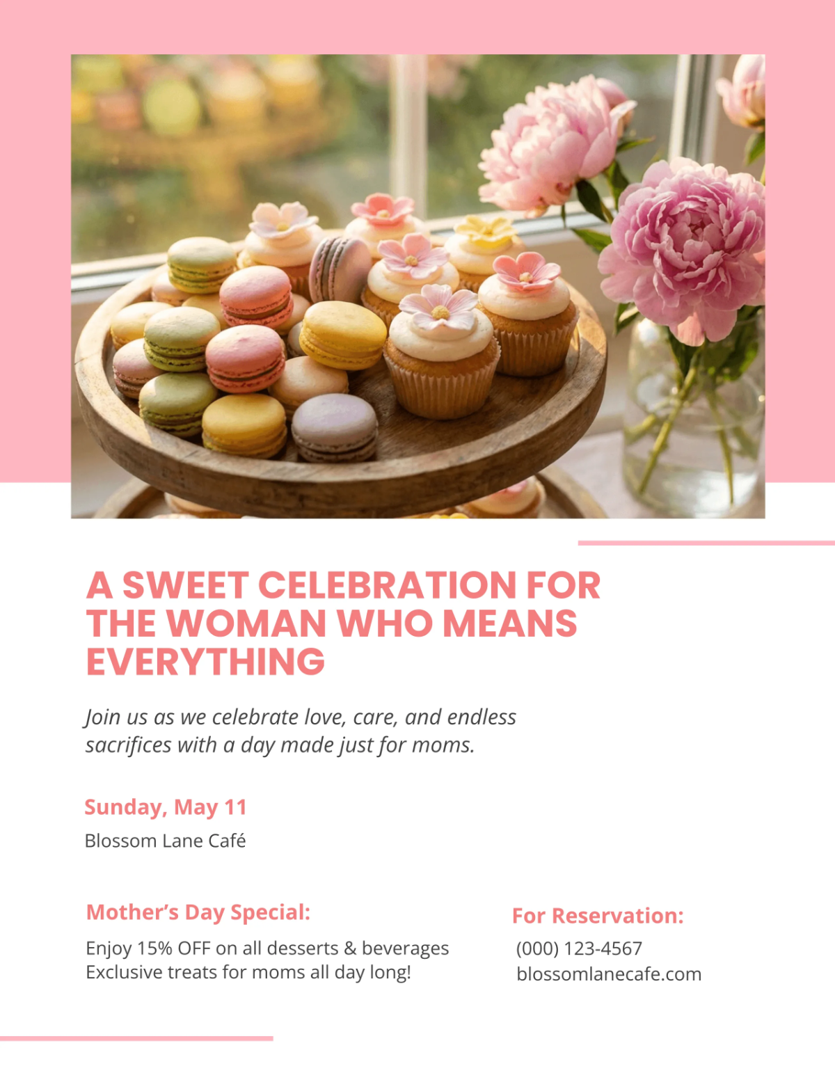 Free Mother's Day Sweet Flyer Template to Edit Online