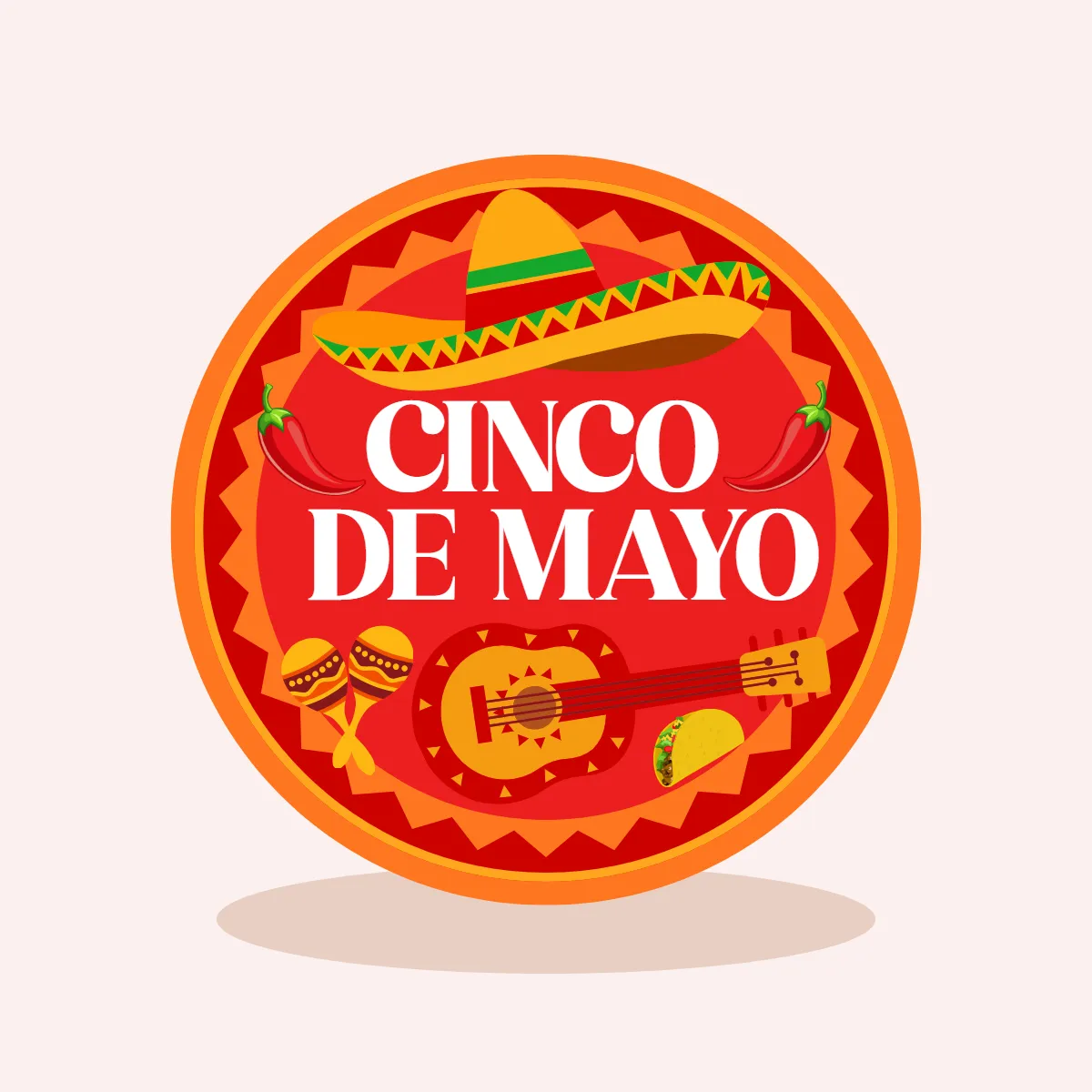 Free Cinco De Mayo Traditional Clip Arts Template to Edit Online