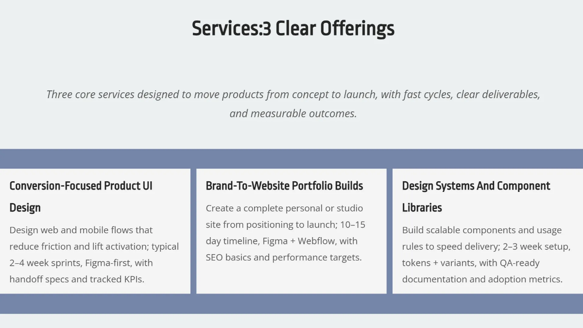 Freelancer Designer Portfolio Template to Edit Online