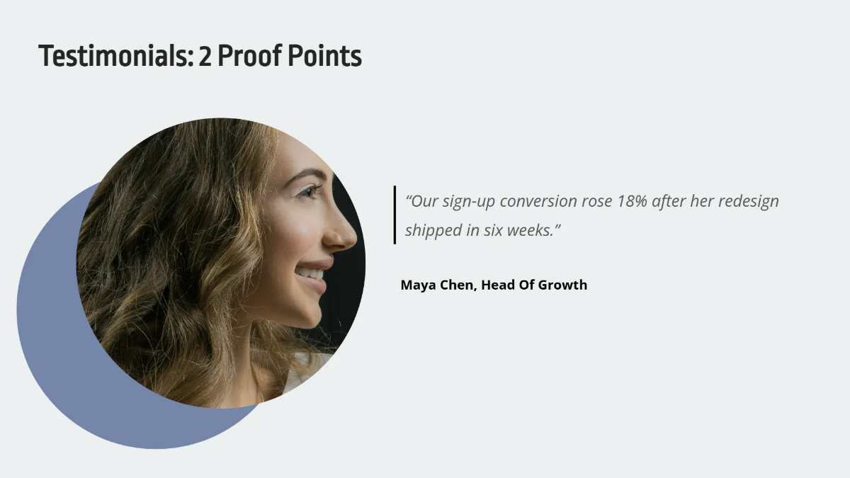 Freelancer Designer Portfolio Template to Edit Online