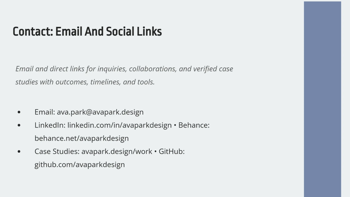 Freelancer Designer Portfolio Template to Edit Online