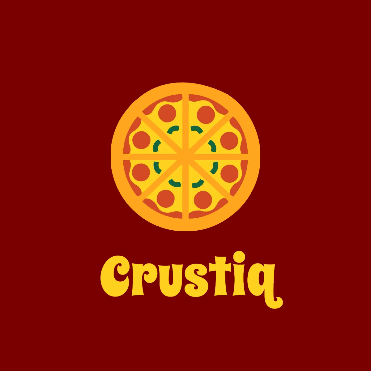 Free Thin Crust Pizza Logo Template to Edit Online
