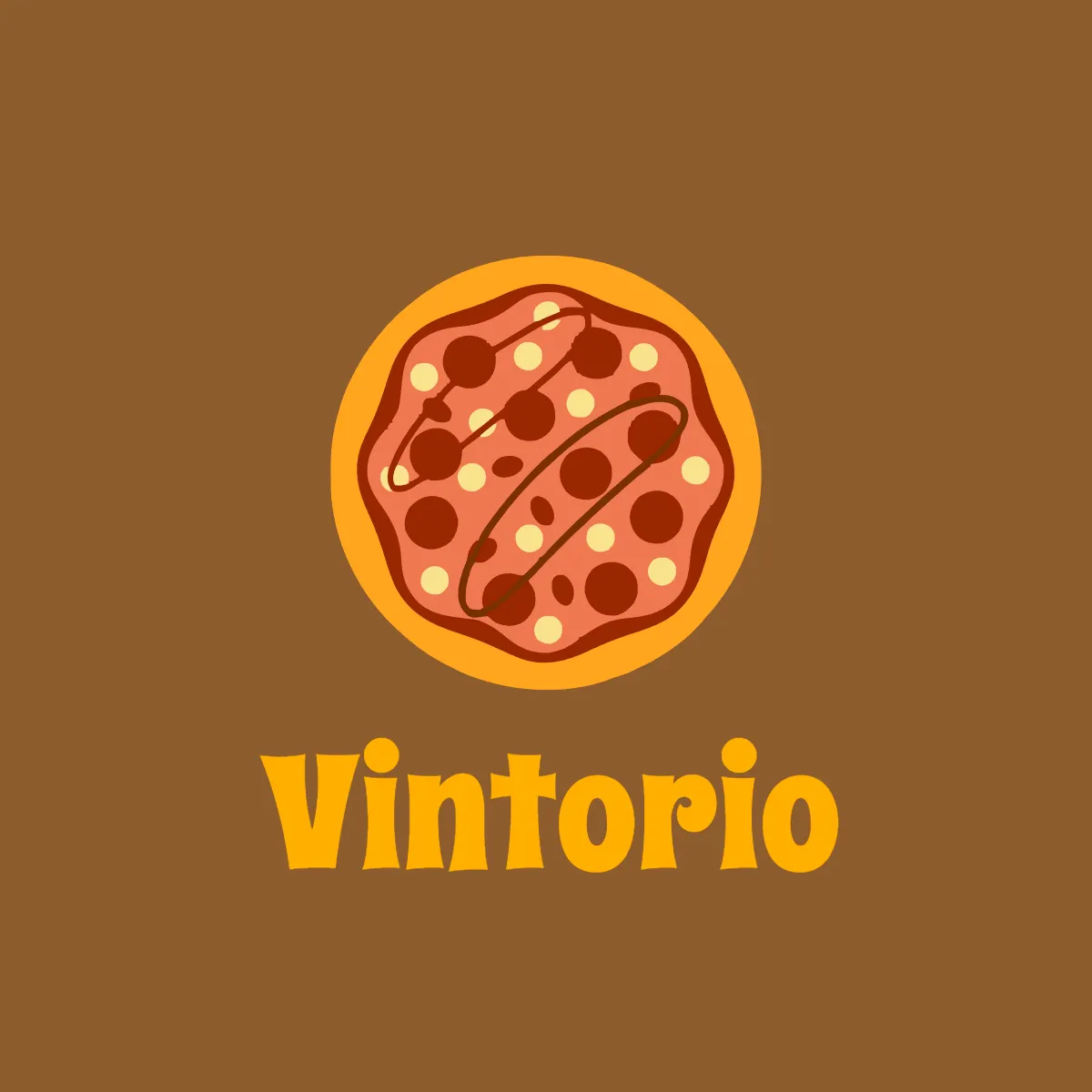 Free Retro Pizza Logo Template to Edit Online