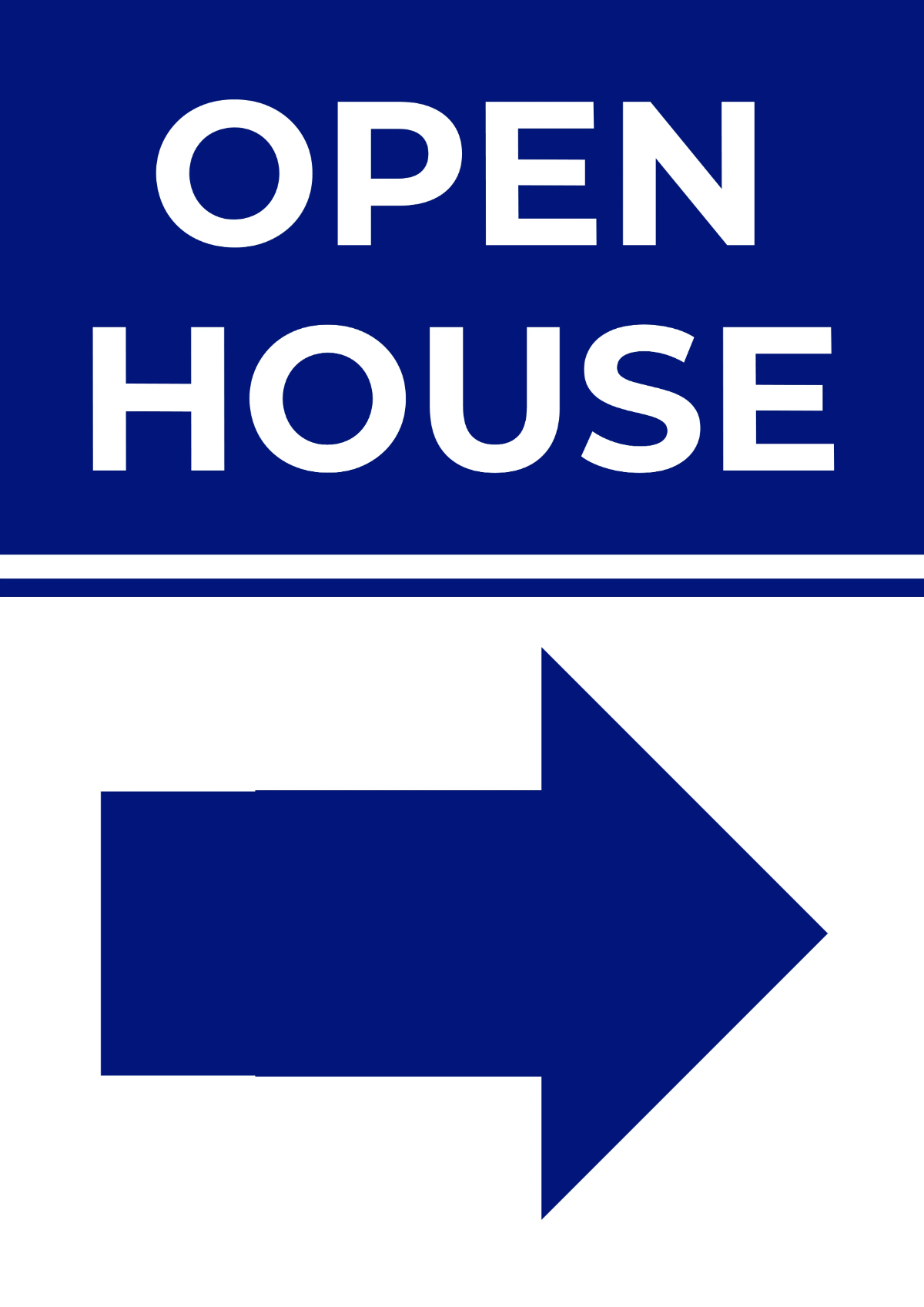 Free Open House Real Estate Sign Template to Edit Online