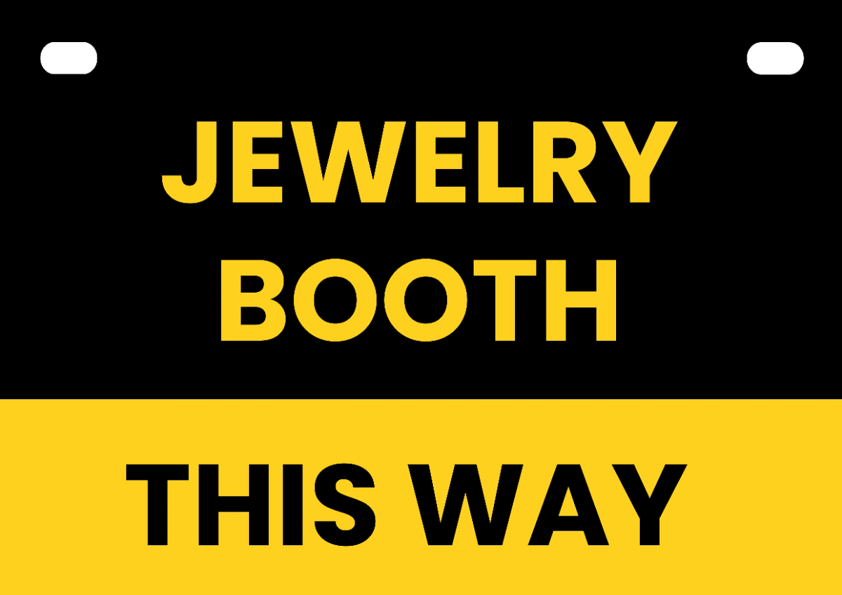 Free Hanging Trade Show Sign Template to Edit Online