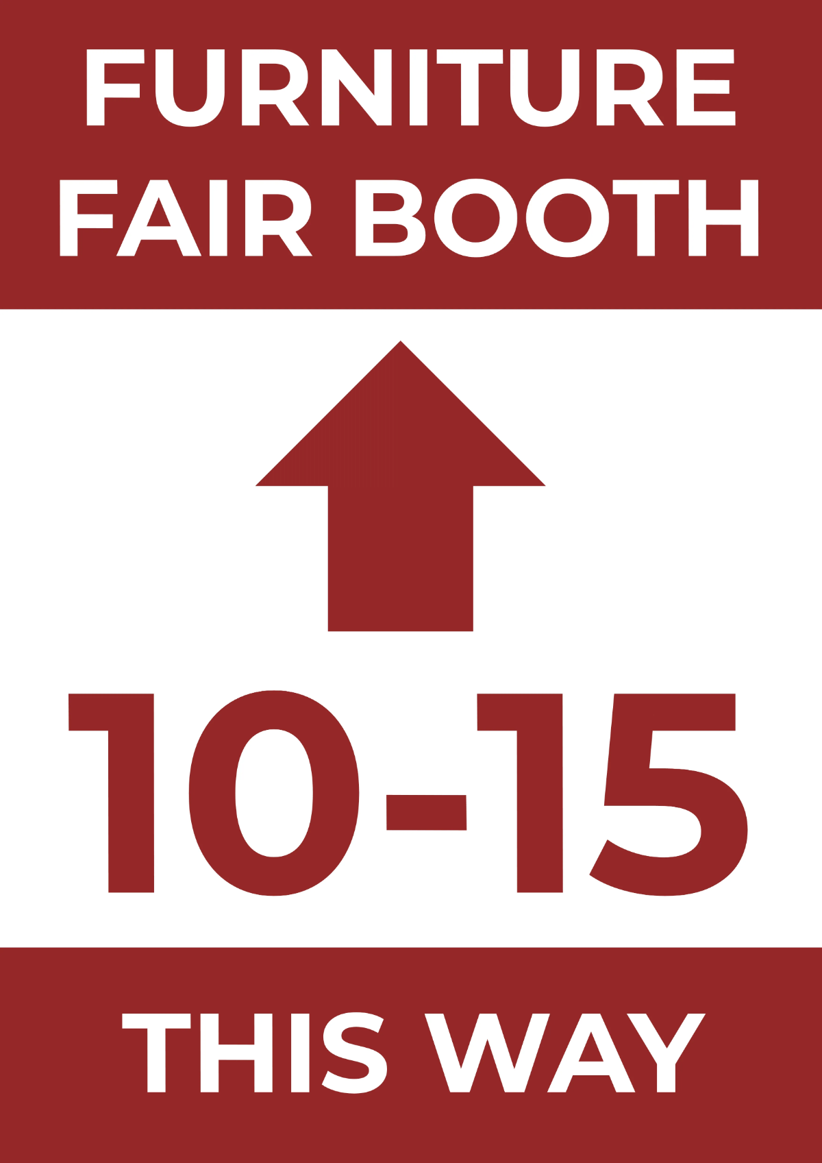 Free Booth Number Trade Show Sign Template to Edit Online