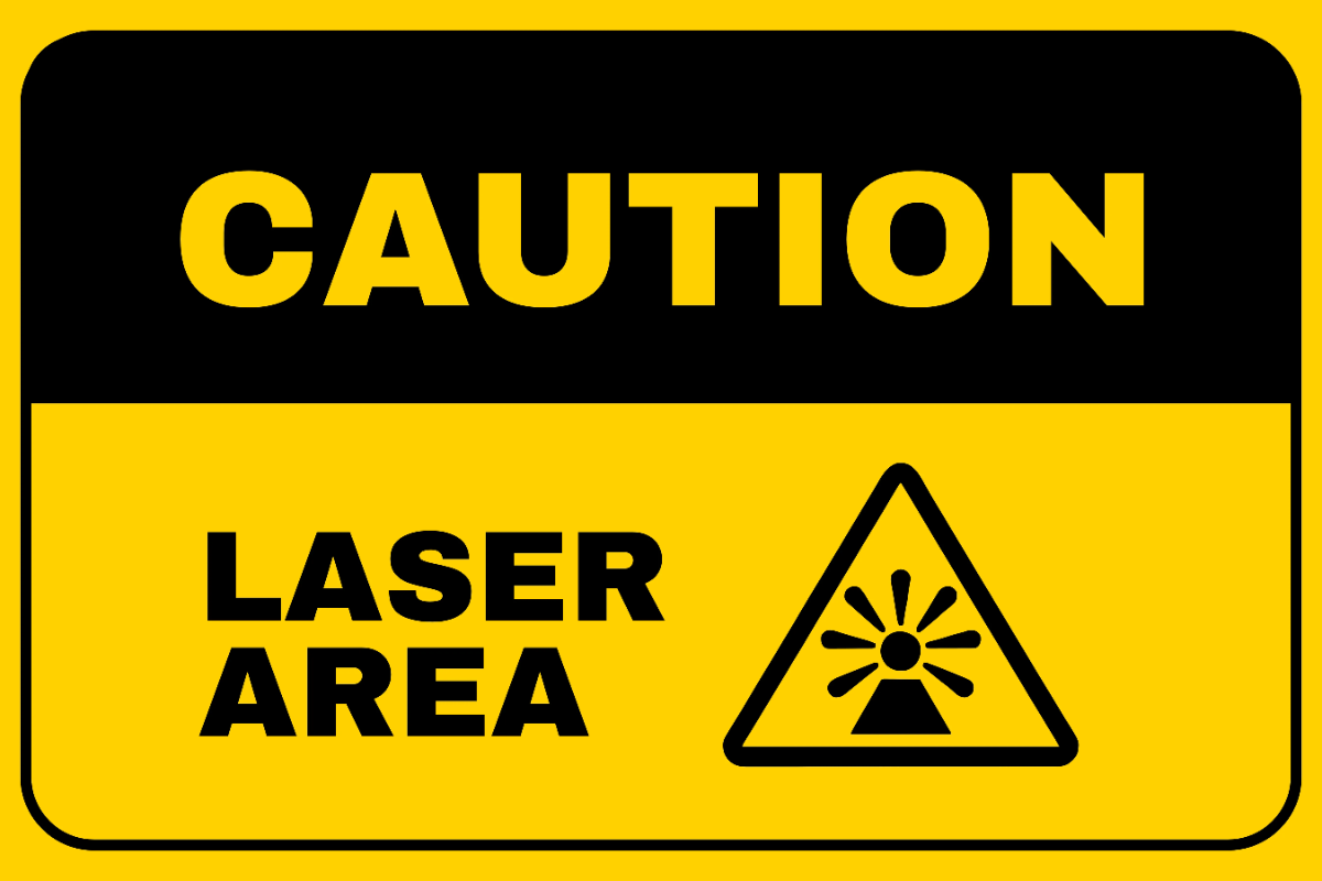Free Laser Area Caution Sign Template to Edit Online