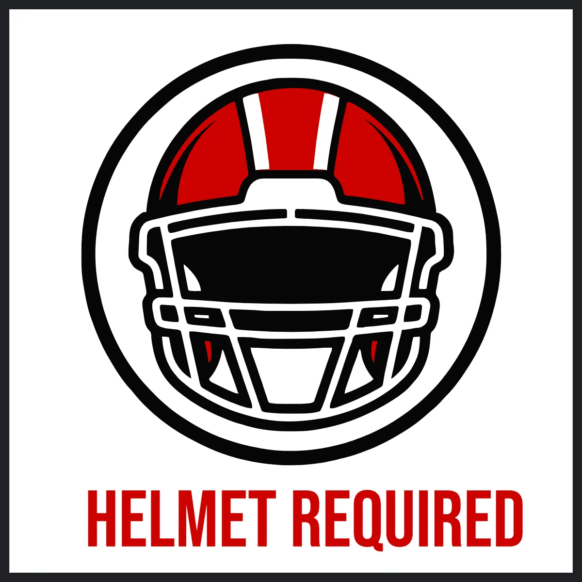 Free Helmet Required Sports Sign Template to Edit Online