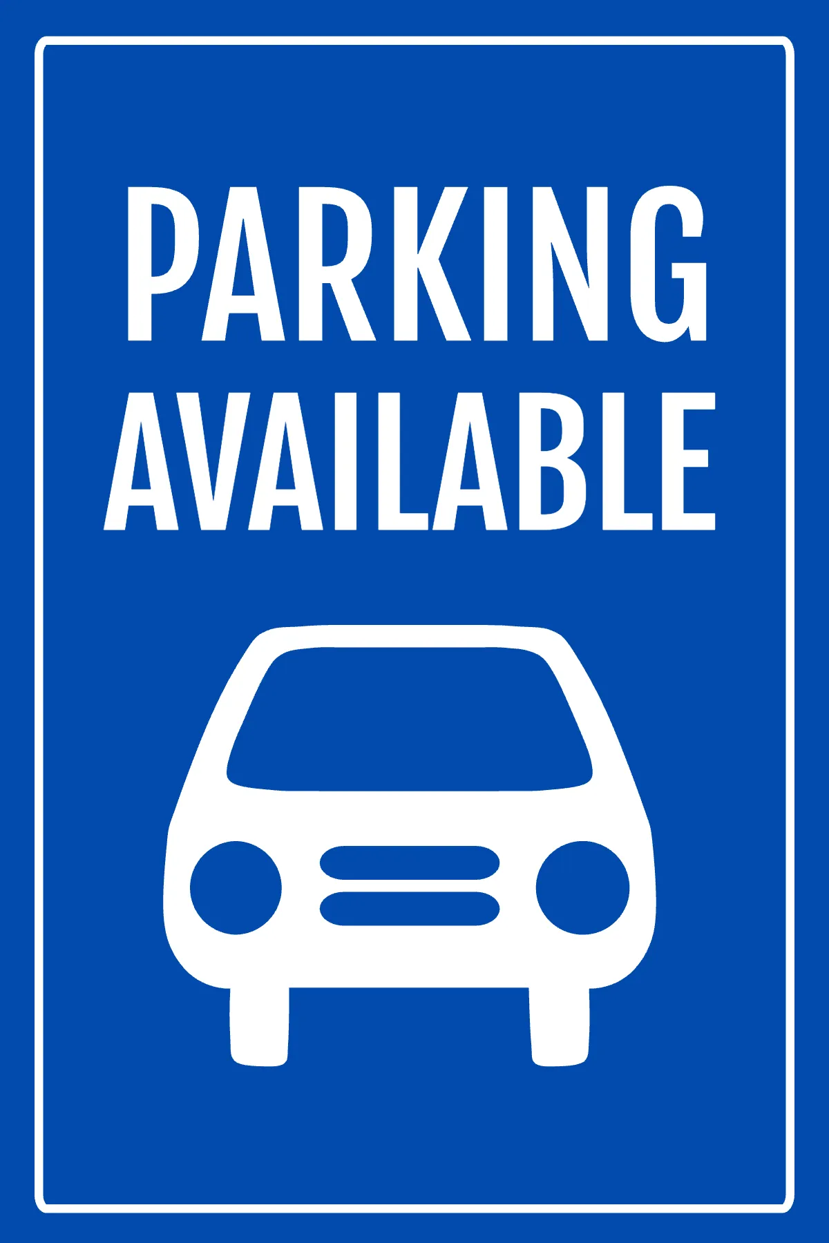 Free Parking Available Sign Template to Edit Online