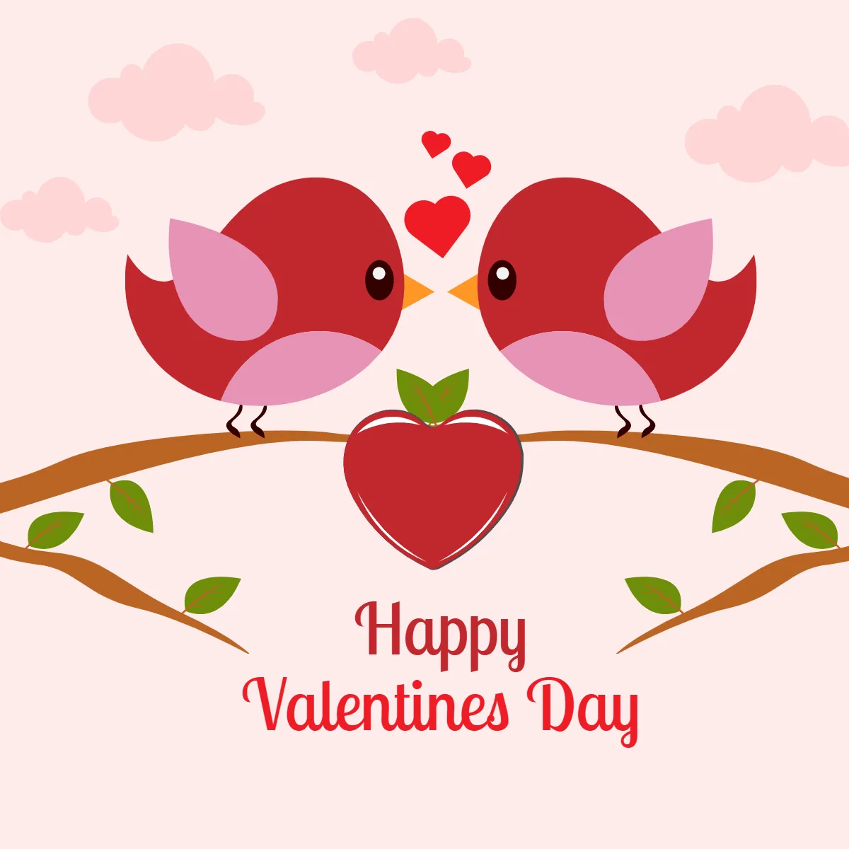 Free Valentines Day Love Bird Clip Arts Template to Edit Online