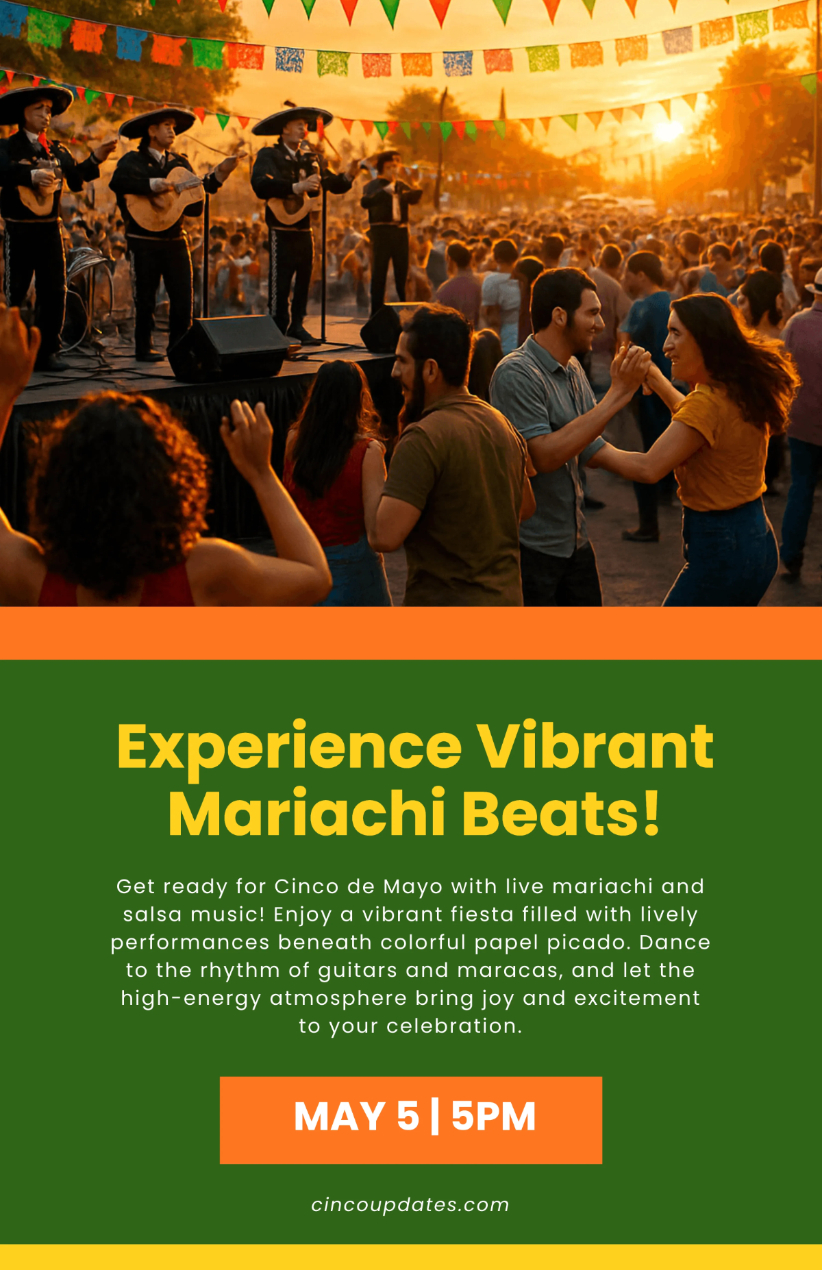 Free Live Music Cinco de Mayo Poster Template to Edit Online
