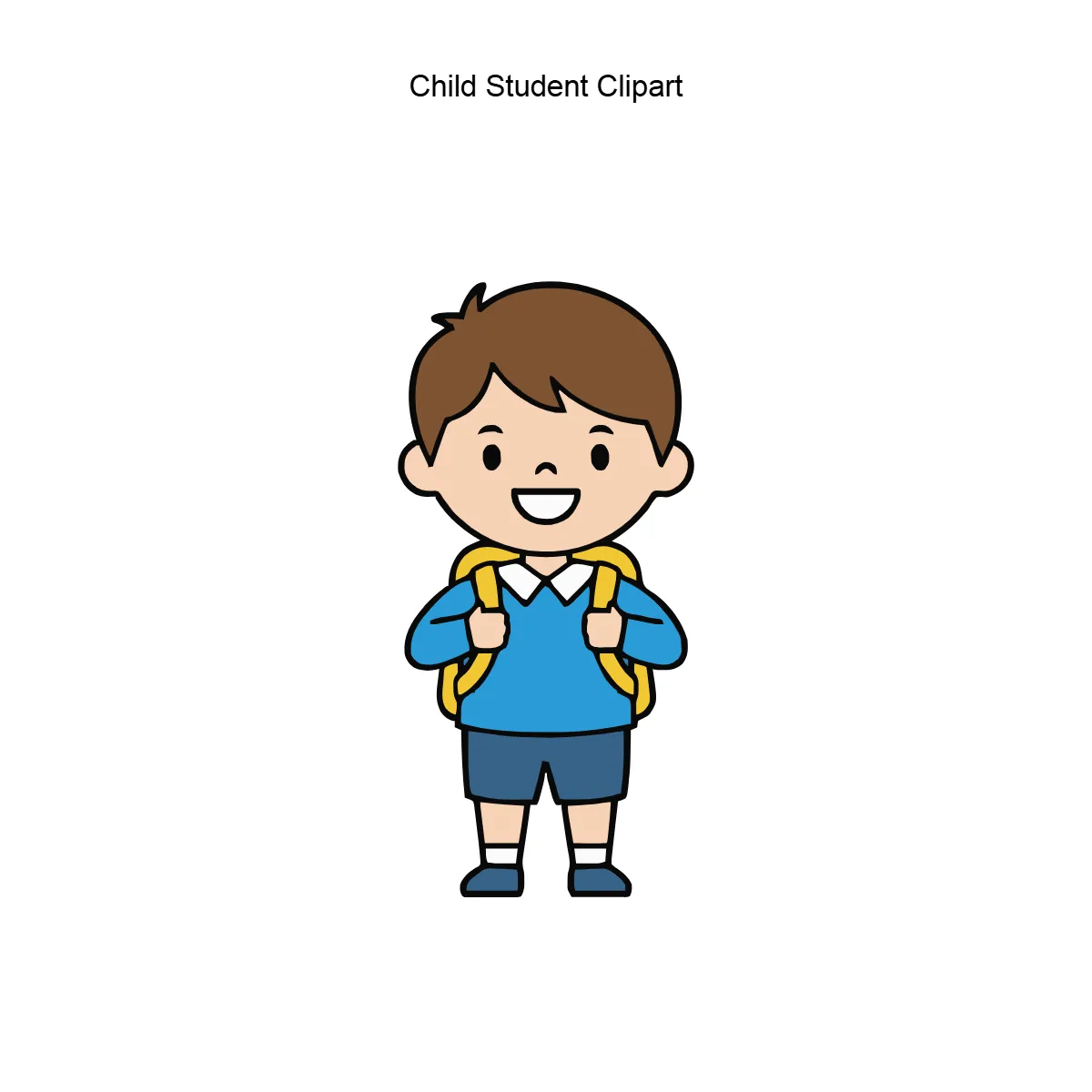 Free Child Student Clipart Template to Edit Online