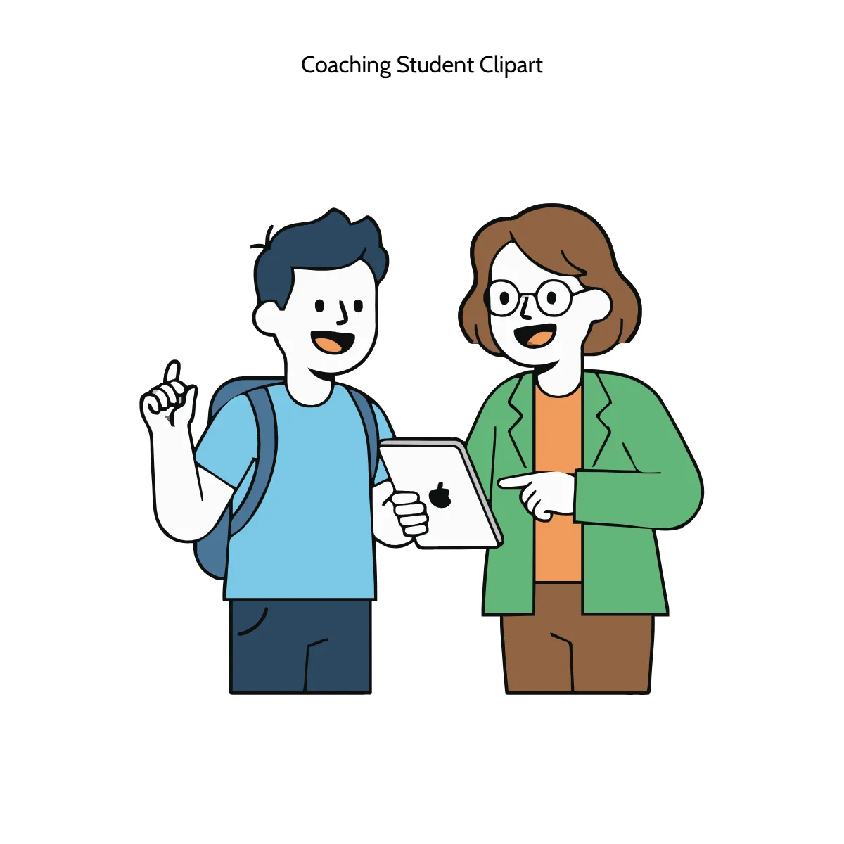Free Coaching Student Clipart Template to Edit Online