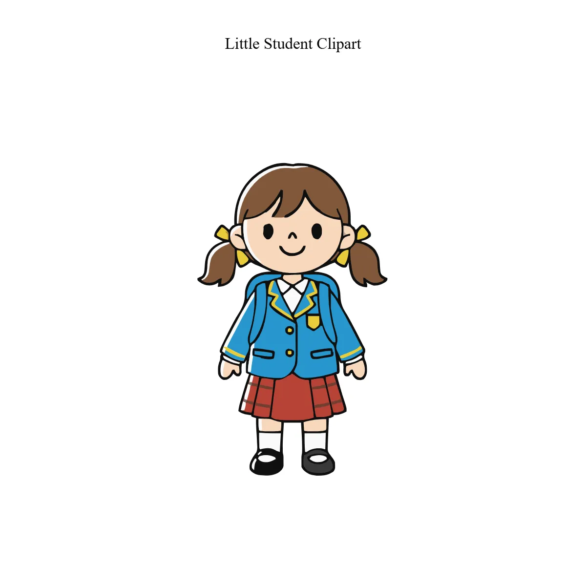 Free Little Student Clipart Template to Edit Online