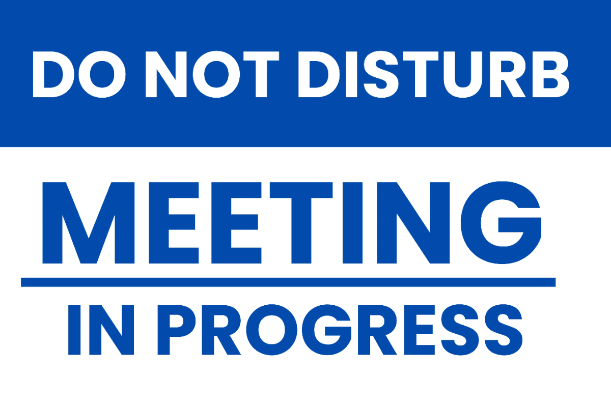 Free Conference in Session Sign Template to Edit Online