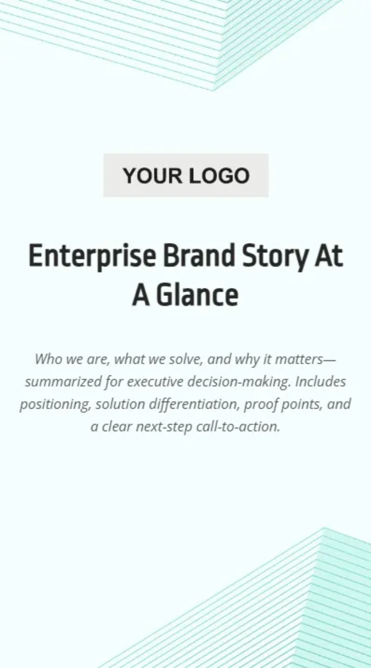 Free Enterprise Brand Introduction Slide Deck to Edit Online