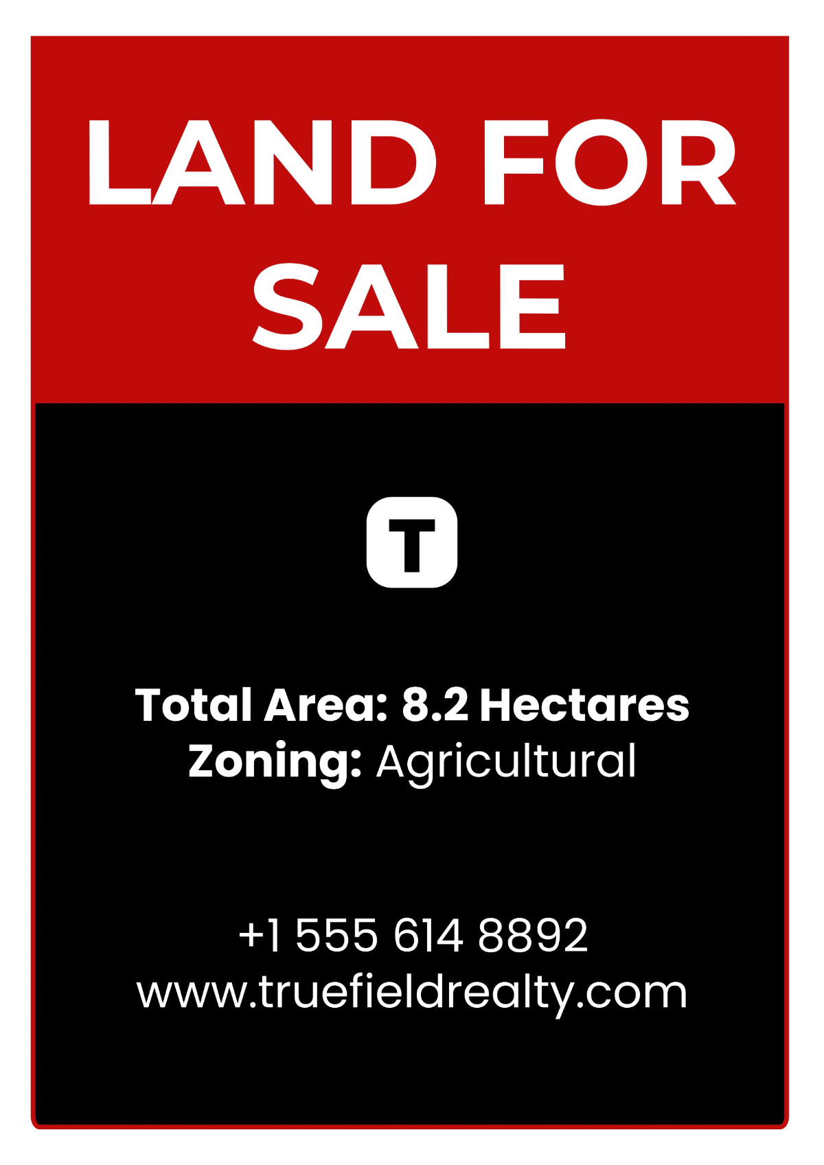 Free Land for Sale Real Estate Sign Template to Edit Online