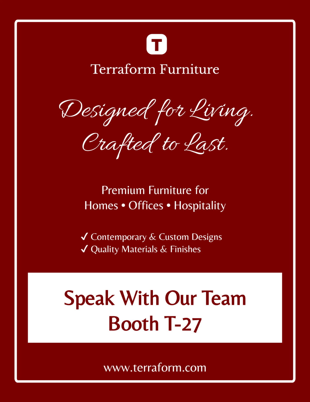 Tabletop Trade Show Sign Template