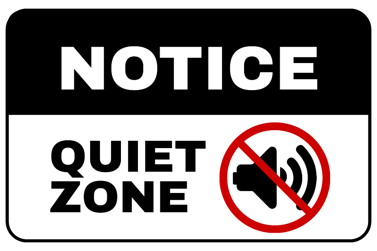 Free Quiet Zone University Sign Template to Edit Online