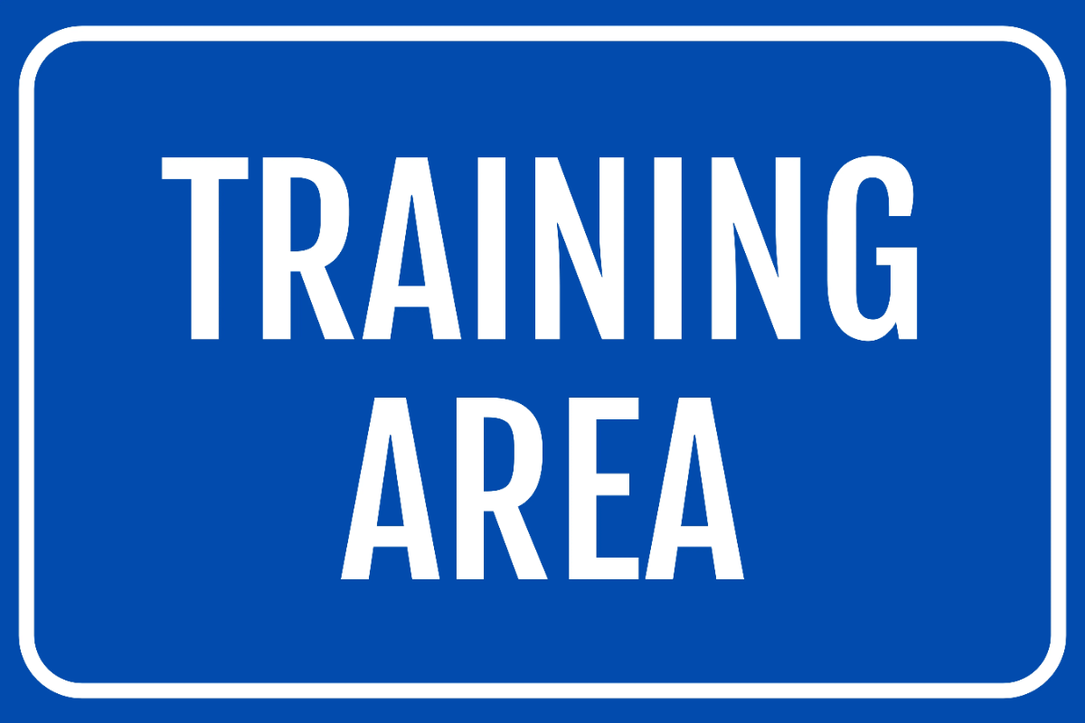 Free Training Area Sports Sign Template to Edit Online