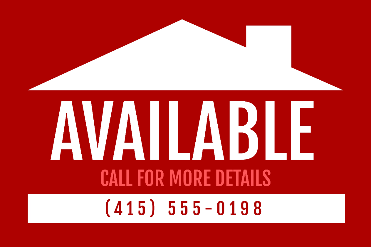 Free Available Real Estate Sign Template to Edit Online