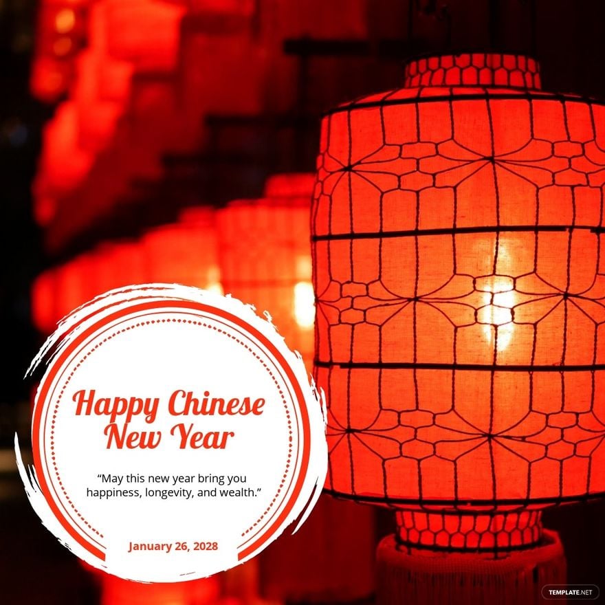 Chinese New Year Quote Instagram Post Template