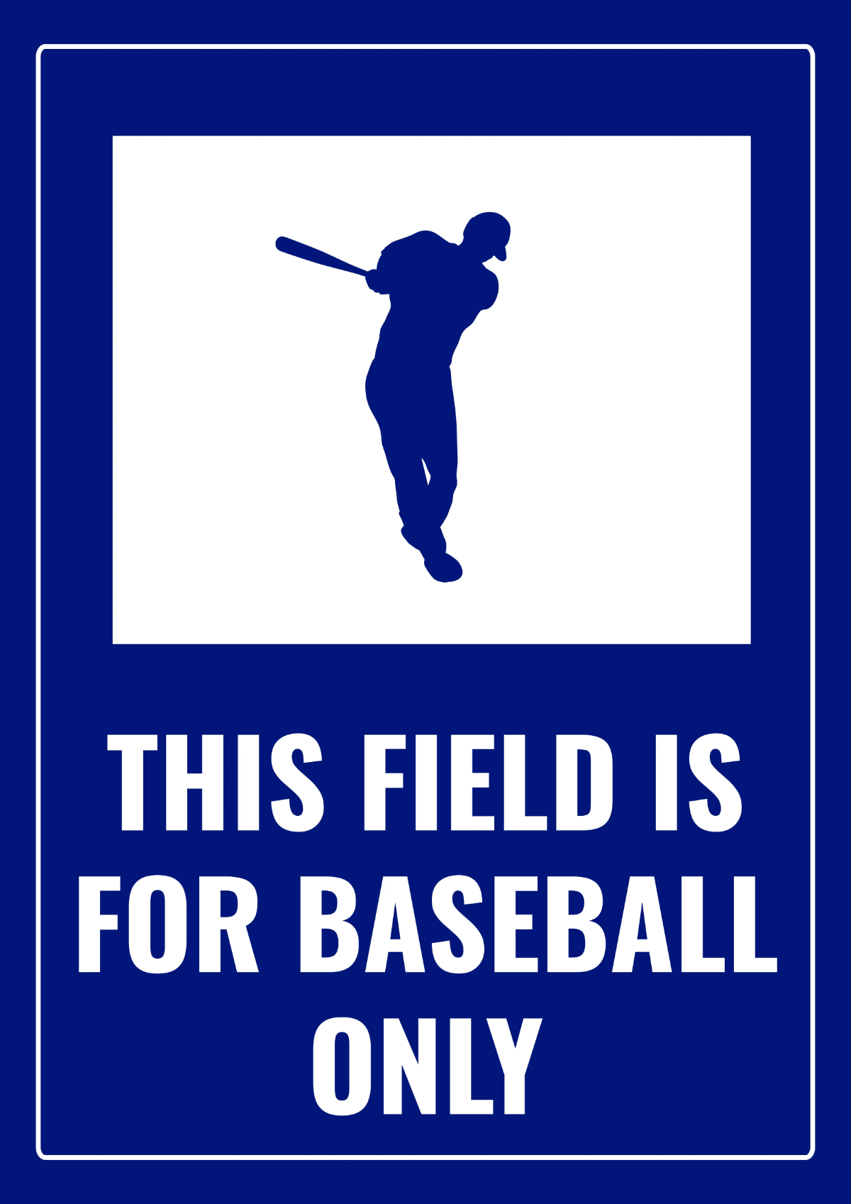 Free Baseball Pitch Sports Sign Template to Edit Online
