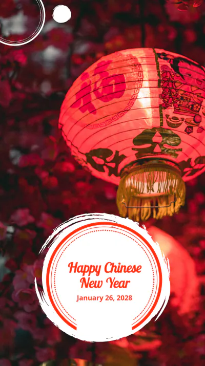 Free Chinese New Year Quote Instagram Story Template to Edit Online