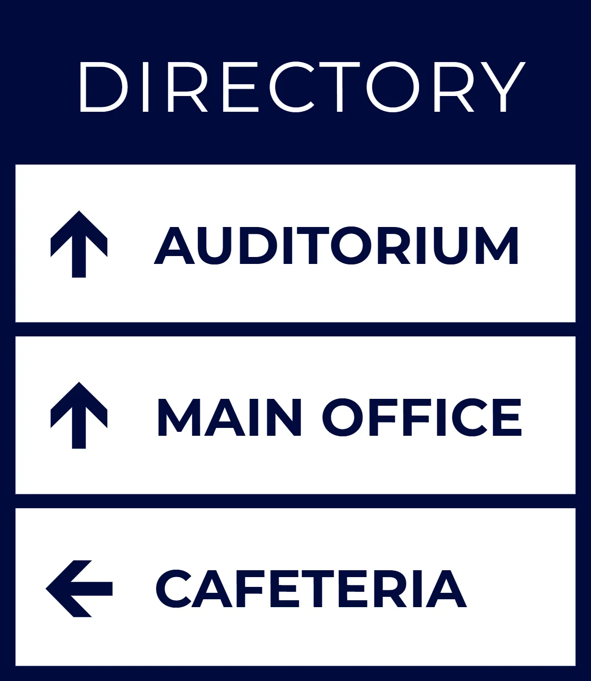 Free Building Directory University Sign Template to Edit Online