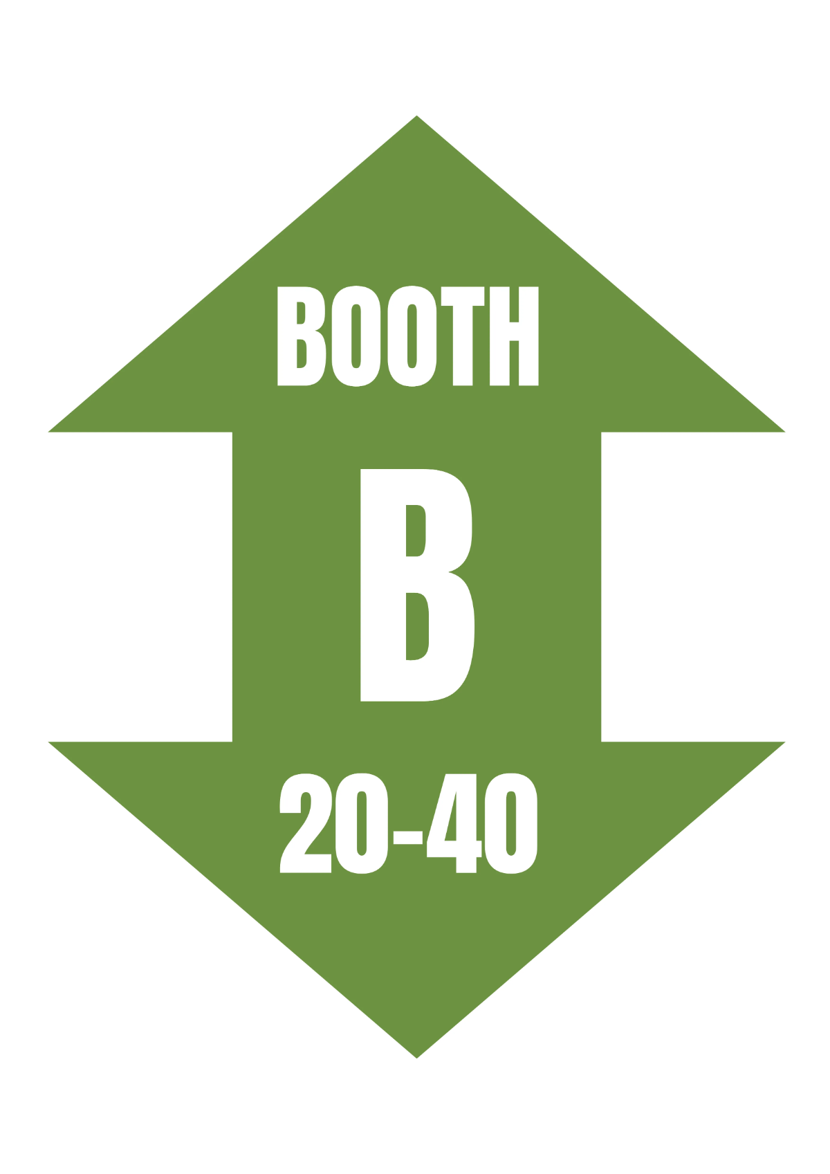 Wayfinding Trade Show Floor Sign Template