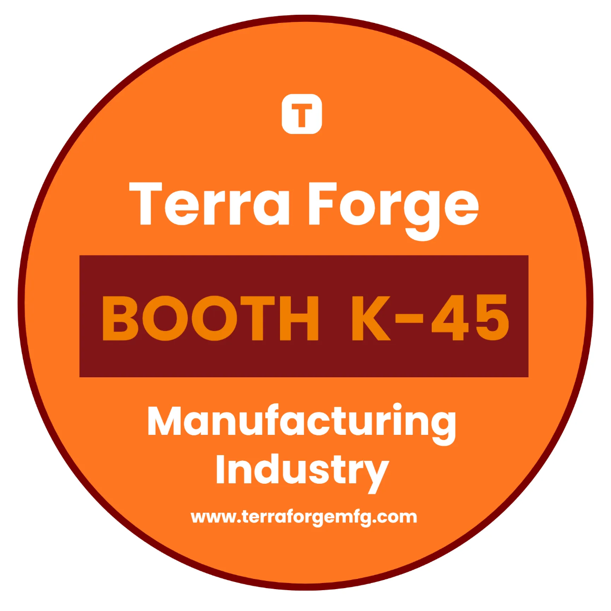 Circular Hanging Booth Trade Show Sign Template