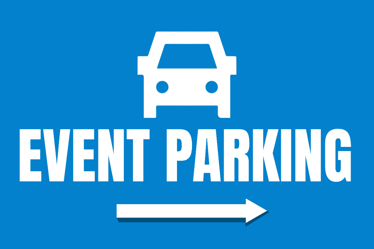 Event Parking Creative Sign Template