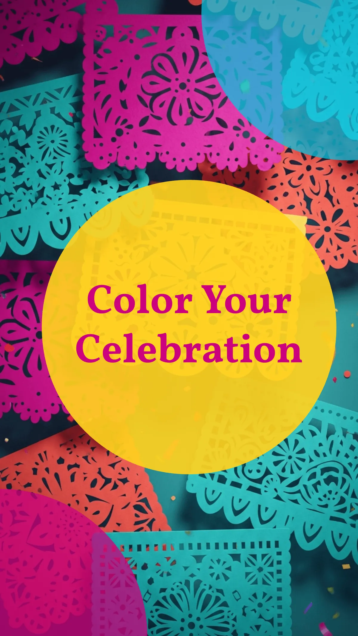 Papel Picado Wallpaper Template