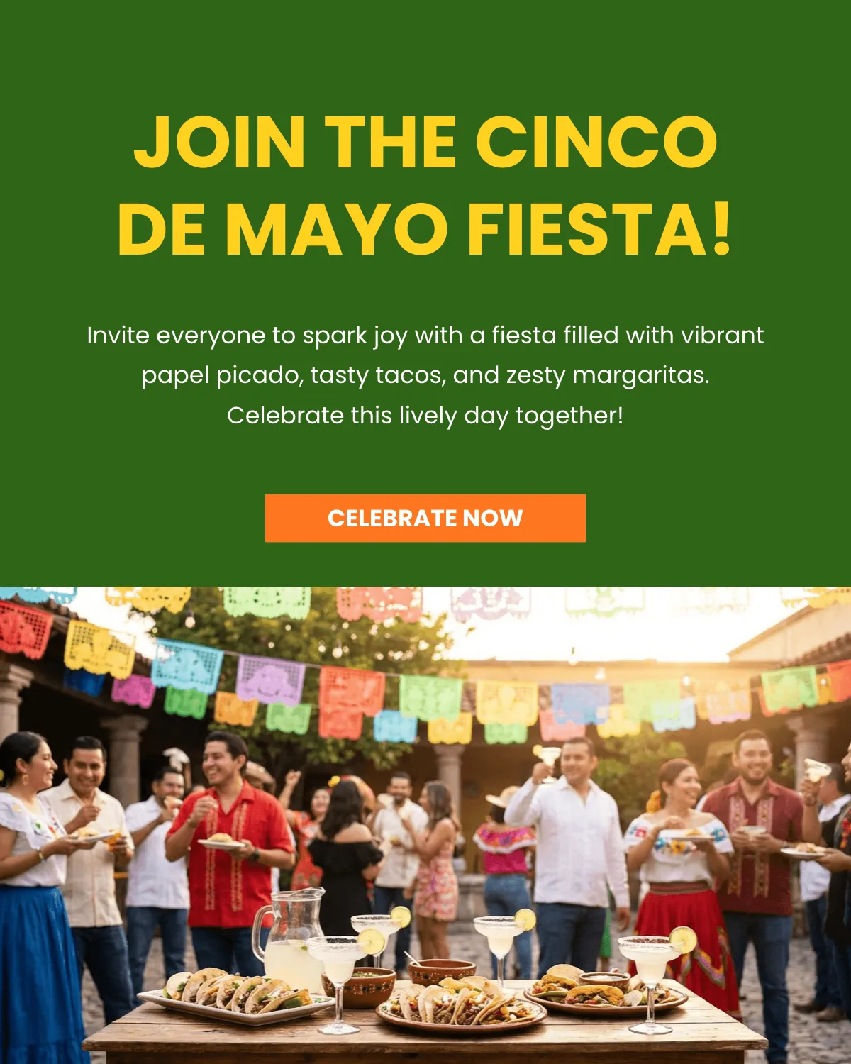 Free Cinco De Mayo Instagram Post Template to Edit Online