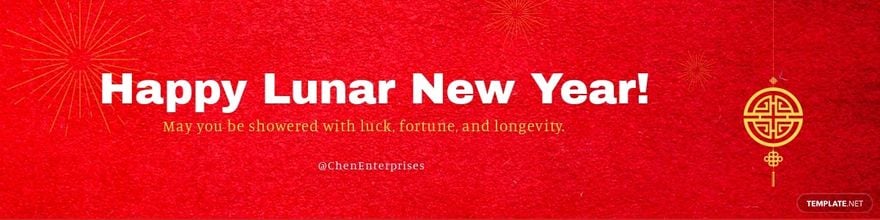 Free Chinese New Year Etsy Banner Template