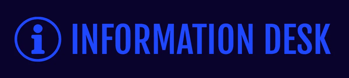 Free Information Desk Trade Show Sign Template to Edit Online