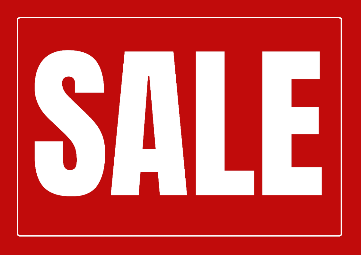 Sale Retail Sign Template