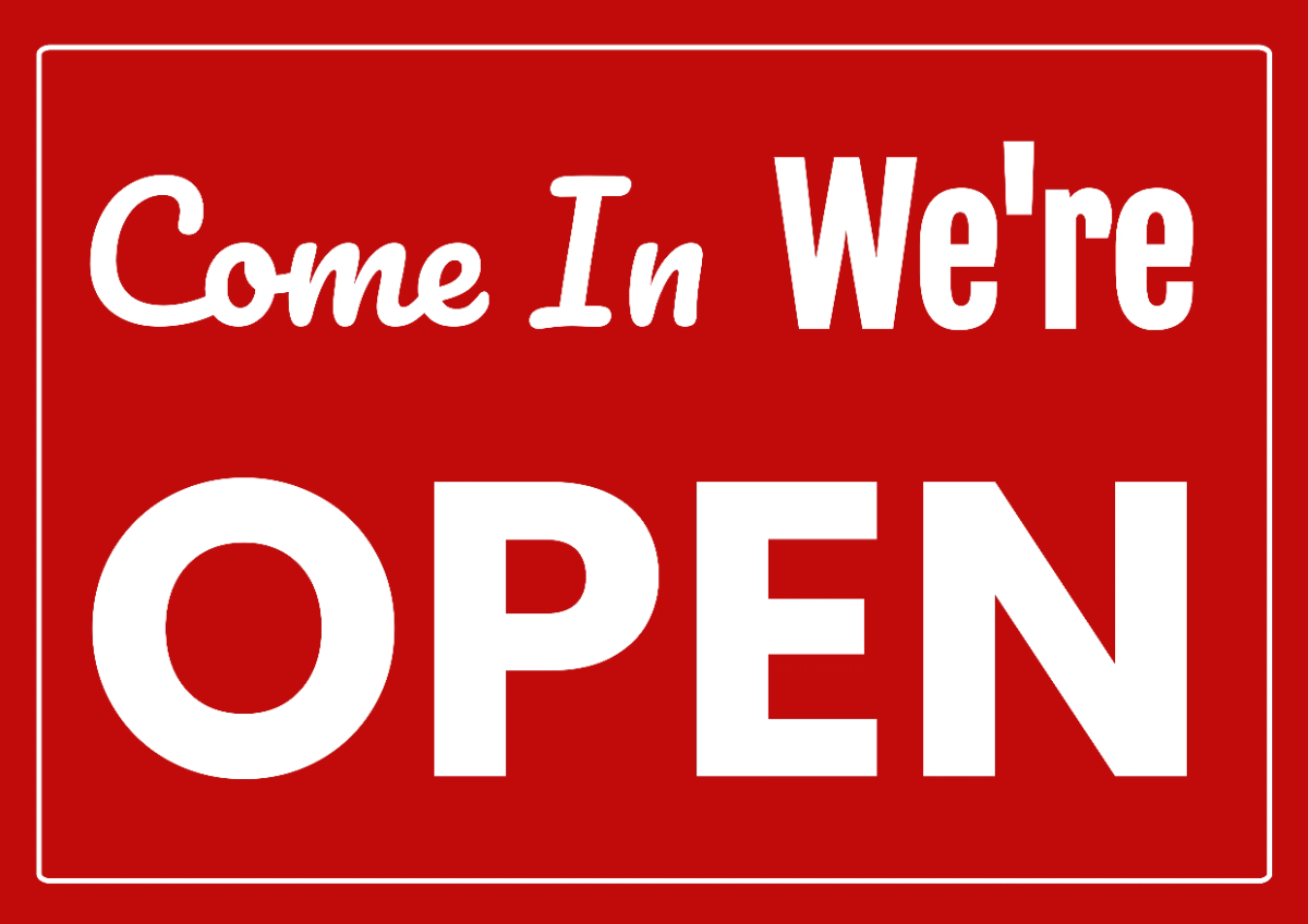 Come In Retail Sign Template