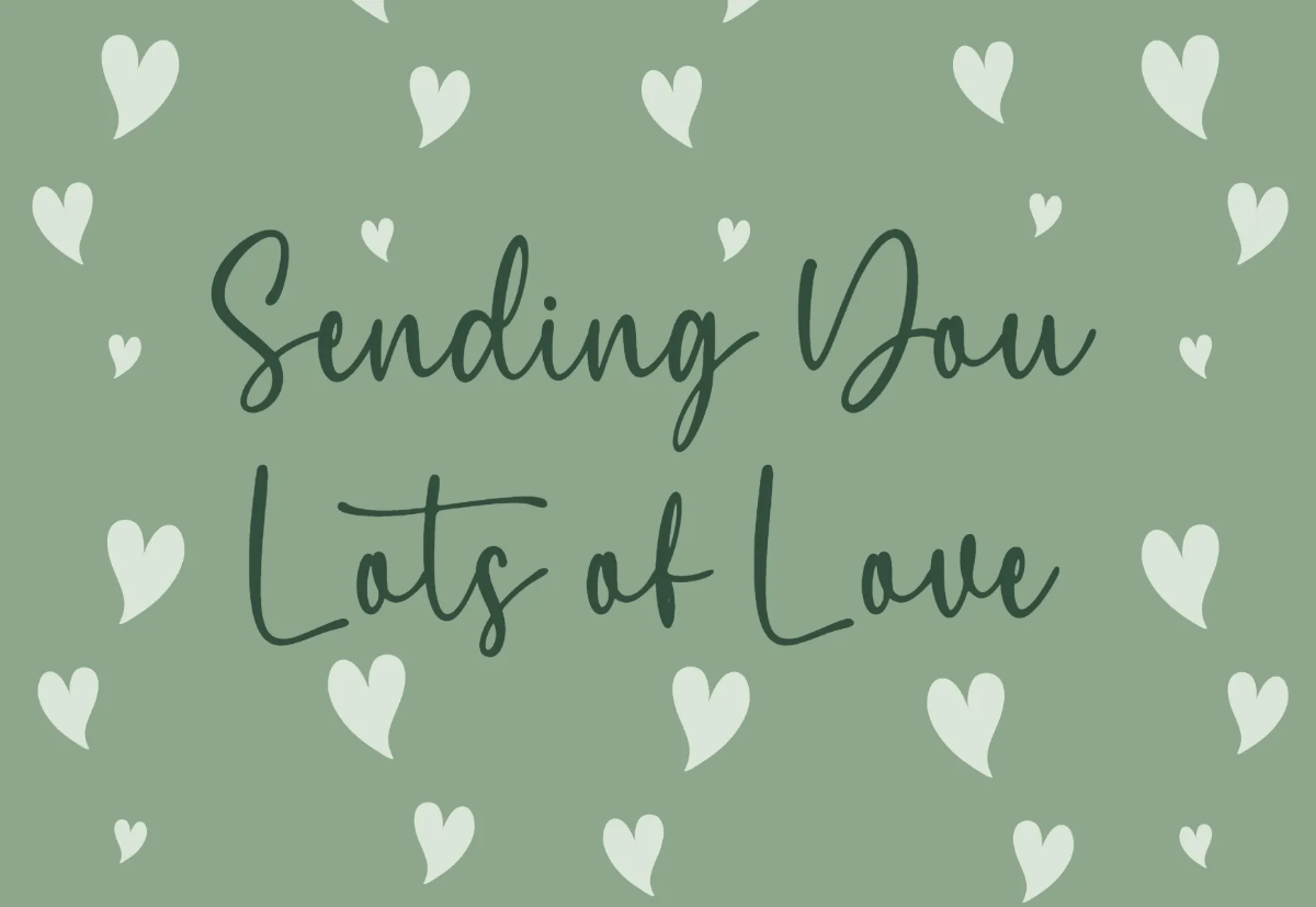 Free Sage Green Greeting Card Template to Edit Online