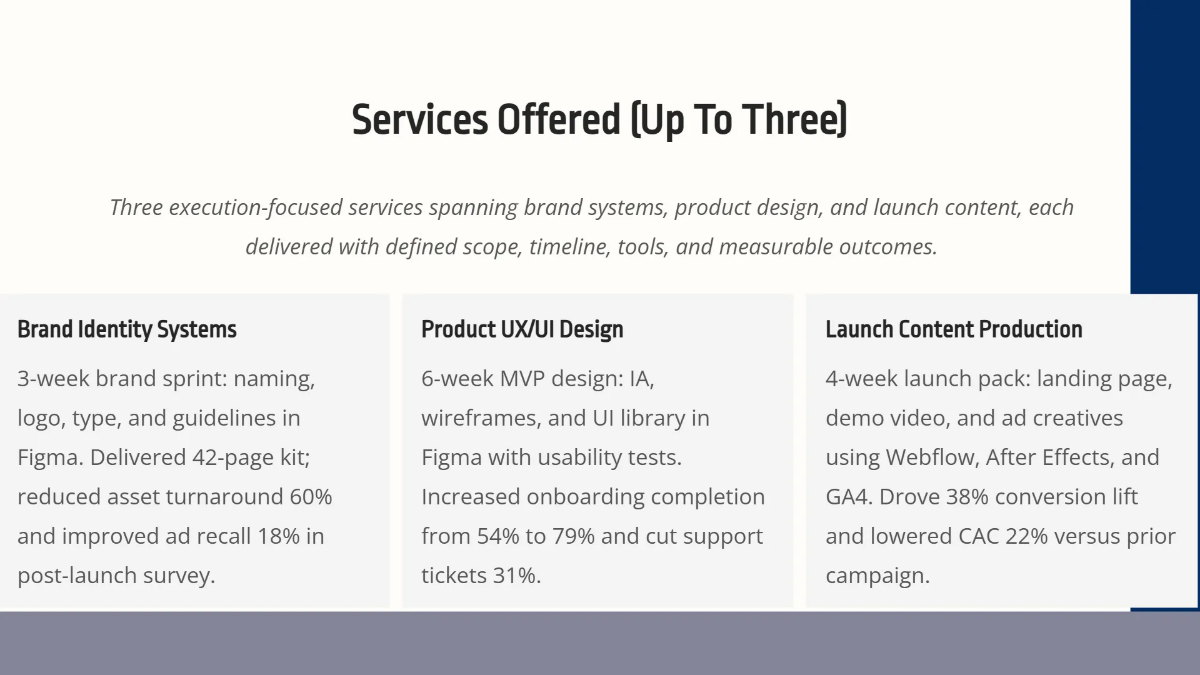 Free Portfolio for Creative Startups Template to Edit Online