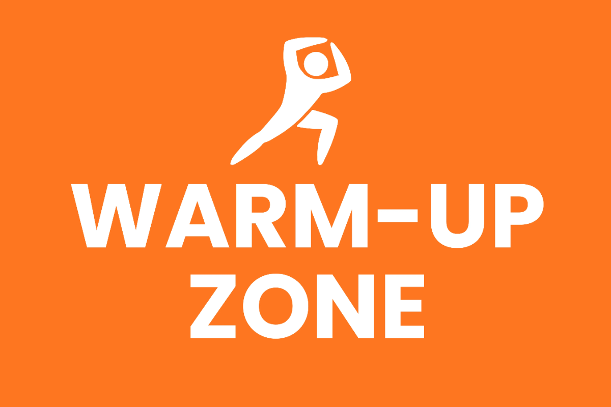Warm-Up Zone Sports Sign Template