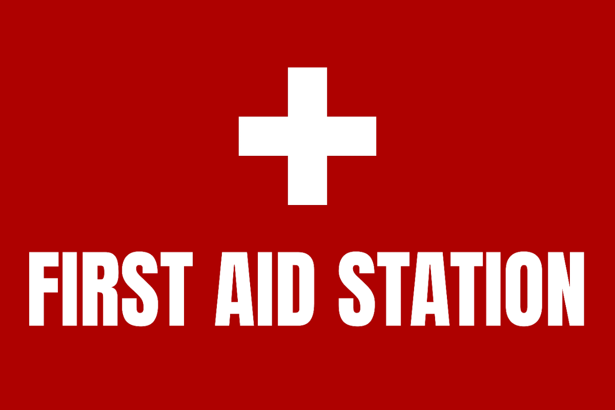 Free First Aid Station Sports Sign Template to Edit Online