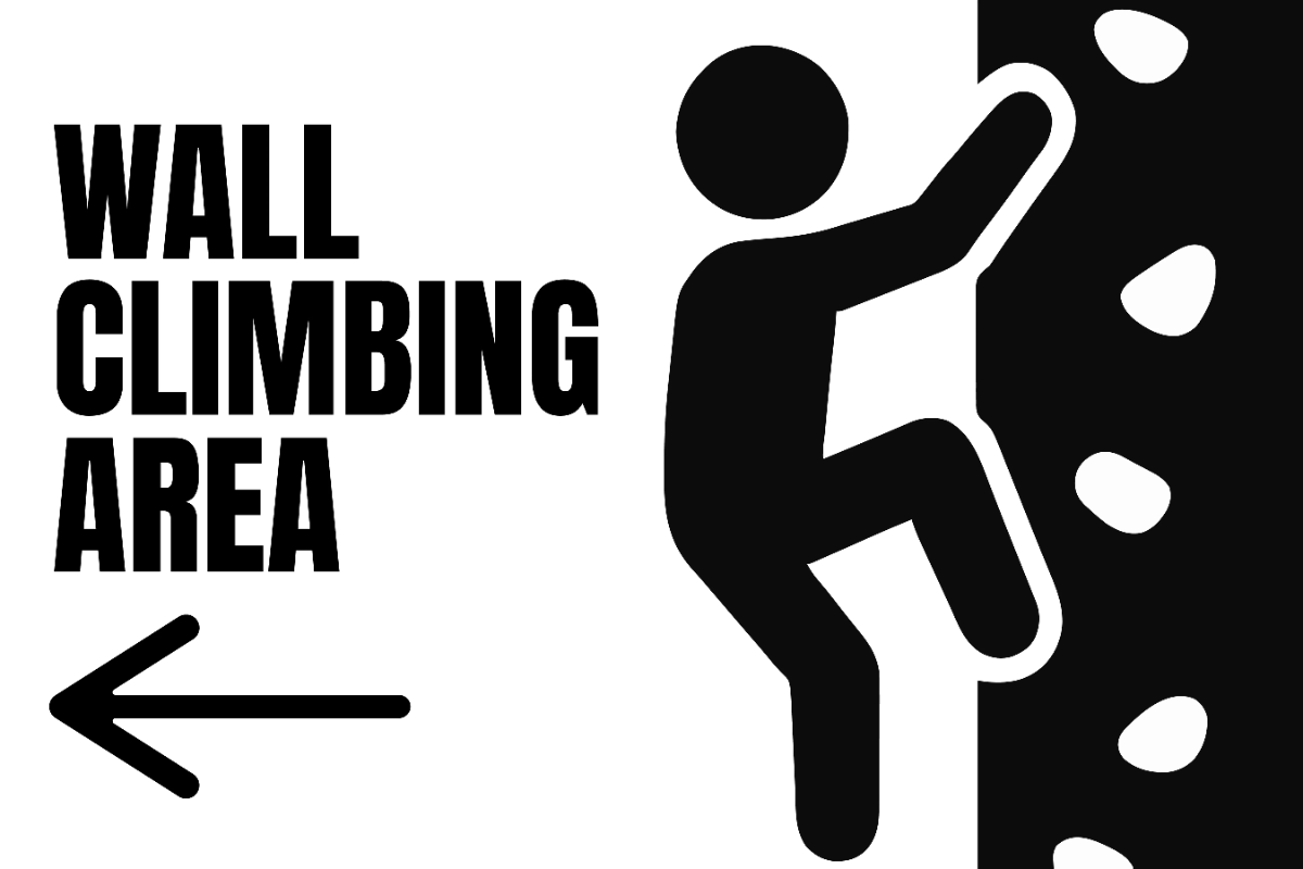 Climbing Wall Sports Sign Template
