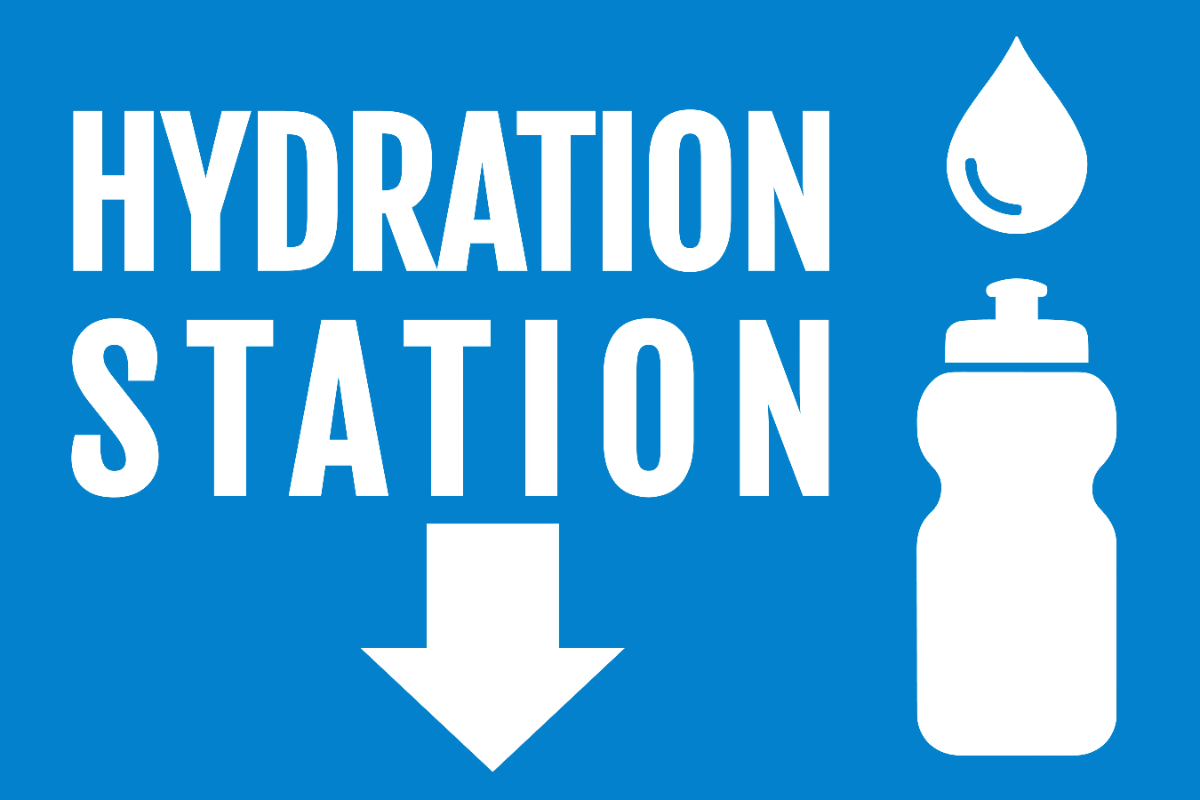 Hydration Station Sports Sign Template