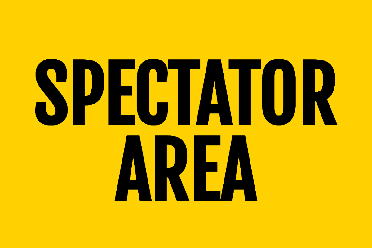 Spectator Area Sports Sign Template