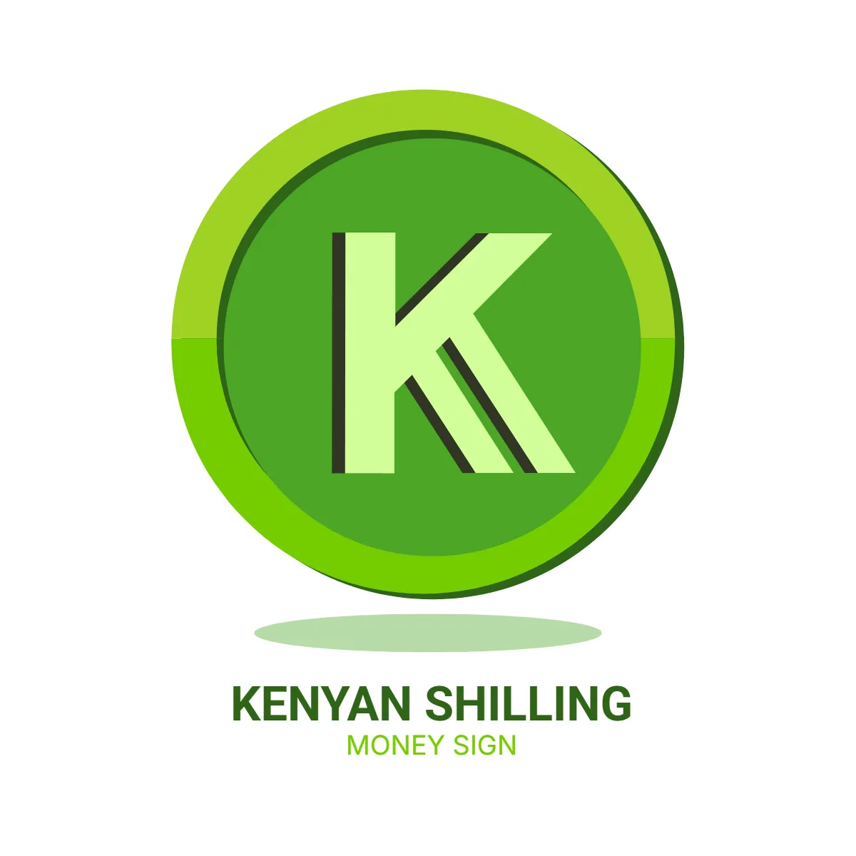 Free Kenyan Shilling Money Sign Clip Art Template to Edit Online