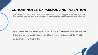Free Growth & Revenue Metrics Startup Pitch Deck to Edit Online